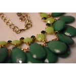 Source Unknown Wearin Of The Green 1980's Tear Drop Beads Emarld Green Crystals Necklace Photo 2