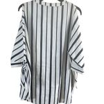 Blue Rain Large Women's Striped Cold Shoulder Blouse Photo 2