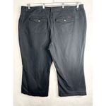 Zana Di Plus Size 30 Jeans Black Wide Leg Flare High Rise Short Inseam Denim 406 Photo 3