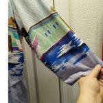 Art & Sol Ellen Negley Women Size XXXL Pelican Boat Dock Grommet Art to Wear Top Blue Photo 4
