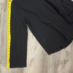 Cupshe NWT Black Woven RoundNeck Half-button Placket Long Sleeve Pull Over Shirt Photo 10