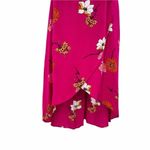 a.n.a 2/$30  Pink Floral Print High Waisted Flowy Lightweight Midi Skirt 10 Photo 7