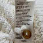 Anthropologie  Pilcro Scarlette Pointelle Crop Cardigan Cream Softie Dollette Photo 6