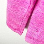 IBKUL Pink Asymmetrical Side Pockets Quarter Zip Pullover, Size Small Photo 7