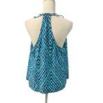 Eco Beach Blue Geometric Racerback Tankini Swimwear Top XL Photo 4