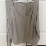 Free People Grey Long Sleeve Top Photo 0