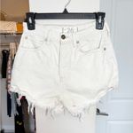 Free People  We The Free Lasso Optic White Jean Denim Shorts Photo 2