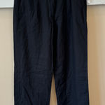 Old Navy  Pants Womens Medium High-Waisted Linen Blend Straight Zip‎ Dress Pants Photo 0