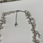 CHAPS  Faux Pearl Bead Beaded Silver Tone Necklace Adjustable Length Photo 1