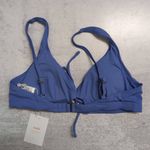 ANDIE NWT Blue Front Tie Adjustable Straps Crete Top Bikini Periwinkle Blue XS Photo 4