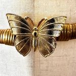 Vintage Gold Tone butterfly Stretch Waist Belt Gold Photo 3