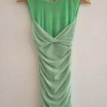 ZARA  Mint Green Mesh Ruched Bodycon Dress - M Photo 2