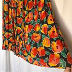 Vintage Women's Maxi Skirt Vibrant Floral Size L Boho Lagenlook Beachy 90's Y2K Black Size L Photo 2