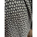 Old Navy  Swing Shift Dress SZ LG Black W/ Cream Floral Belt Pockets Peasant Boho Photo 11