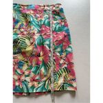 Loft ANN TAYLOR  Tropical Floral Hibiscus Bird Pattern Skirt‎ Size 2 Photo 3