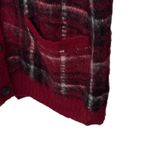 Ralph Lauren VTG Polo Mohair Blend Red Black Plaid Cardigan Sweater Women's Sz M Photo 3