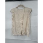 Ba&sh Top Women XS Cream Ivory Ruffle Sleeveless Fina Minimalist Flowy Back Photo 2