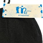 Minky Accessories Beannie Cap Womens One Size Black Acrylic Knit NWT Photo 1