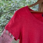 Anthropologie  Left Of Center Red Tee Shirt Dress 100% Cotton Size S Photo 2