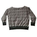 L'Agence L’Agence Kimora Sweatshirt Womens Small Off The Shoulder Brown Plaid Photo 12