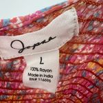 Japna  L floral ruffle fitted scrunched dress spring summer cruise vacation new Photo 6