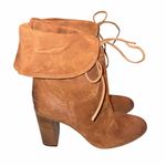 Free People NEW Brown Distressed Suede Mila Heel Boot size 39 Photo 6
