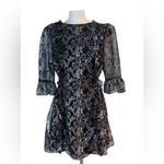 THE VAMPIRE'S WIFE x H&M Silver Lace Dress size XL Black Photo 1