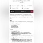 Lululemon NWOT Align True Navy 25” Leggings Pants Size 4 Photo 11