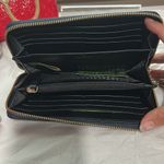 Kate Spade NWT  navy blue floral print zip around wallet Photo 2