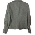 Dana Buchman  Blazer Sz 2 Gray Check Silver Metallic Business Office Jacket Photo 1