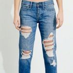 Hollister Women’s  low rise ripped cropped boyfriend jeans size 27 Photo 0