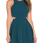 Elizabeth and James Emorie Cutout Halter Mini Dress Fit & Flare Teal Green Size 0 Photo 0