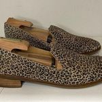 Lucky Brand Cahill Leopard Print Loafer Eyelash Sophia Leather Loafers Size 10 Photo 5