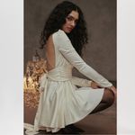 House Of CB NWOT  'Aryana' Ivory Bow Long Sleeves Mini Dress sz XS Photo 5