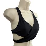 Athletic Works HALARA  Black Crisscross Wrap Sports Bra Tank Top Women's Size S Photo 1