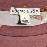 Eye Candy  Women’s Pink Multicolor Floral 3/4 Sleeve Blouse - Size Large NWT Photo 2