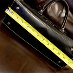 Kate Spade  Black Leather and Gold Zipper Hand Bag Photo 11