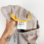 Pact Organic Cotton Woven Twill Roll Up Pant Beige Drawstring Pull On Sz Medium Photo 11