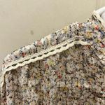 Bishop and Young  Cropped Button Down High Low Shirt size‎ Large Photo 2