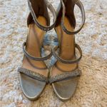 Kelly & Katie Bedazzled Gold Strappy Heels Photo 1