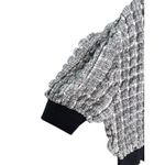 Maeve Anthropologie Black White Cropped Bubble Blouse Size Small Photo 10