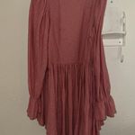Free People Revolve Don’t Call Me Baby Rosie Oversized Button Up Longsleeve Thermal Tunic Dress Photo 2