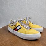 Tommy Hilfiger Tommy Hilfiger Womens Fantim Sneakers 7.5 Yellow Canvas Lace Up Casual Shoes Photo 1