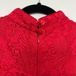 Gunne Sax Jessica McClintock Vintage Red Lace Sleeveless Formal Long Dress 7/8 Photo 8