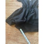 Cloth & Stone  Black Puff Sleeve Romper EcoVero Sz S Smocked Waist Photo 4