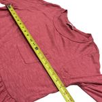 Emory park NEW  Blush Pink Long‎ Sleeve Ruffle Hem Flirty Comfy Top Size L Photo 8