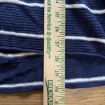 Old Navy  Women Size Small Lightweight Tunic Sweater V Neck Blue Striped Comfort Photo 3