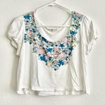 Forever 21 Y2K Oceanside Beach Seashell Starfish Print Cropped Top Size Medium Photo 0