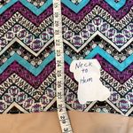 Love In NWT gorgeous purple black turquoise white cold shoulder cover up Photo 4