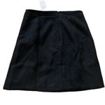 J.Crew NWT  Ruffle-front mini skirt in double-serge wool Black SZ-0 Photo 7